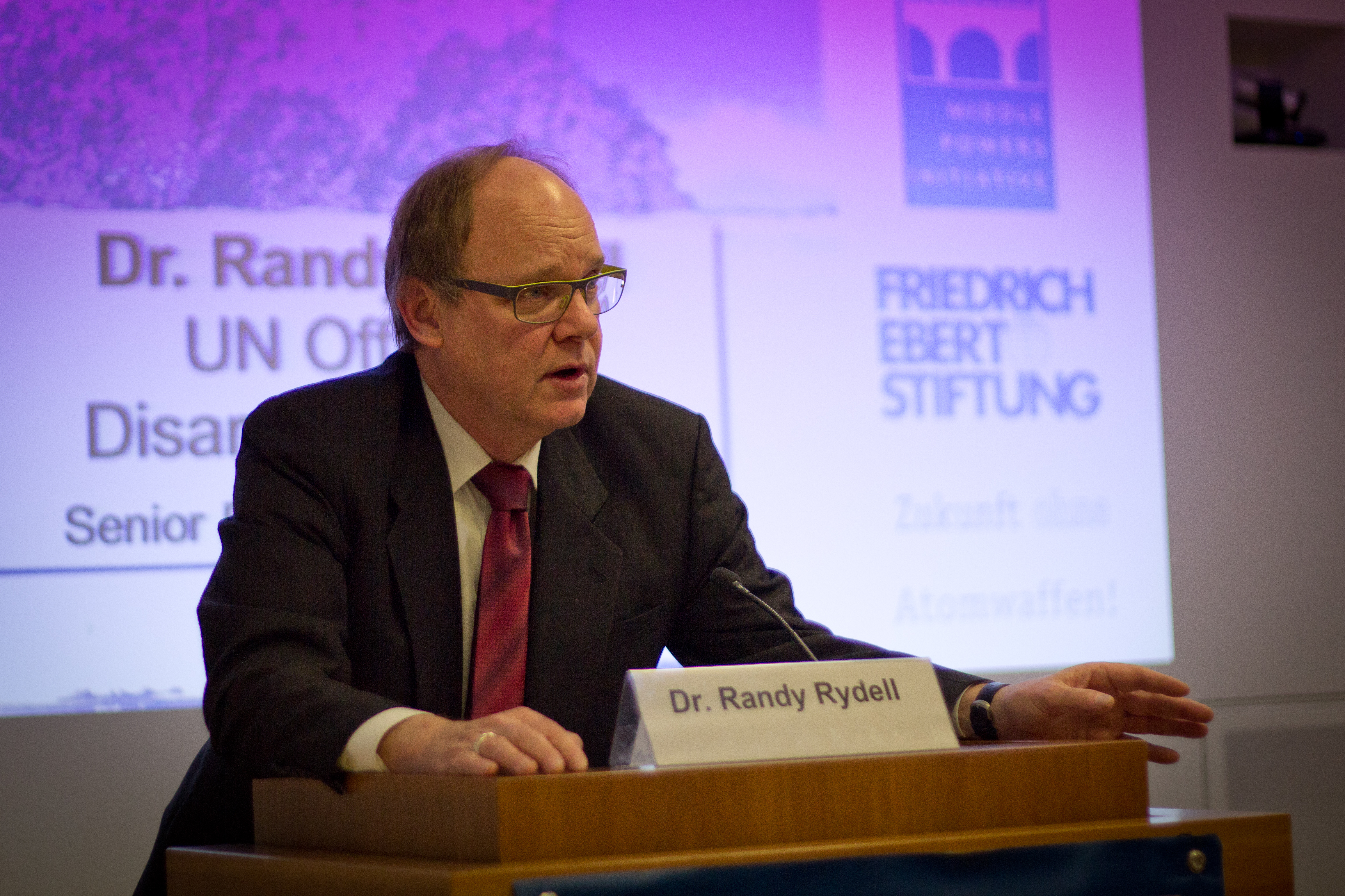 Randy Rydell, Senior Political Affairs Officer in the UN Office of Disarmament Affairs