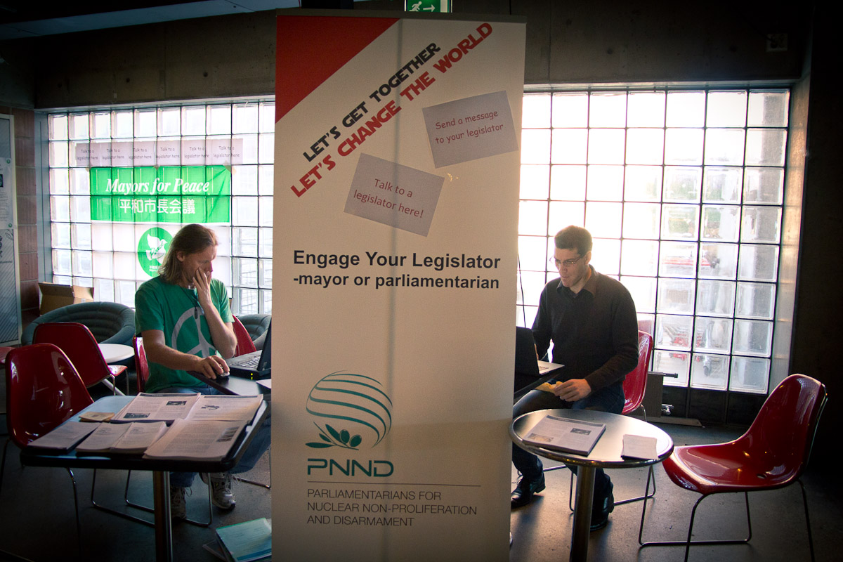 PNND Stall at the Civil Society Forum, Oslo 2013