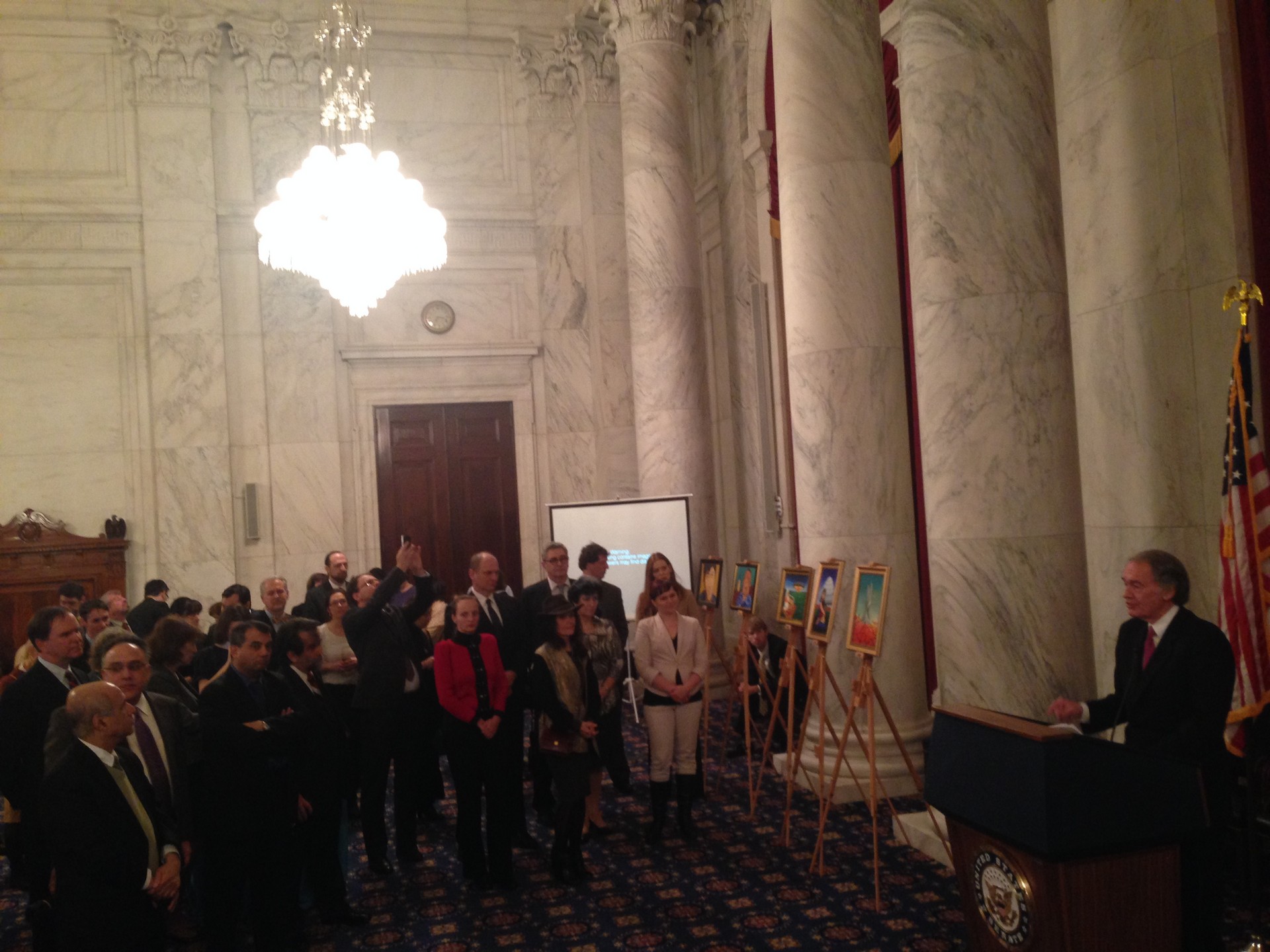 Reception at the Kenedy Causus Room, Feb 27, 2014