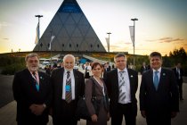 In front of the Palace of Peace and Reconciliation